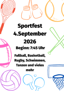 Werbeplakat Sportfest 2026